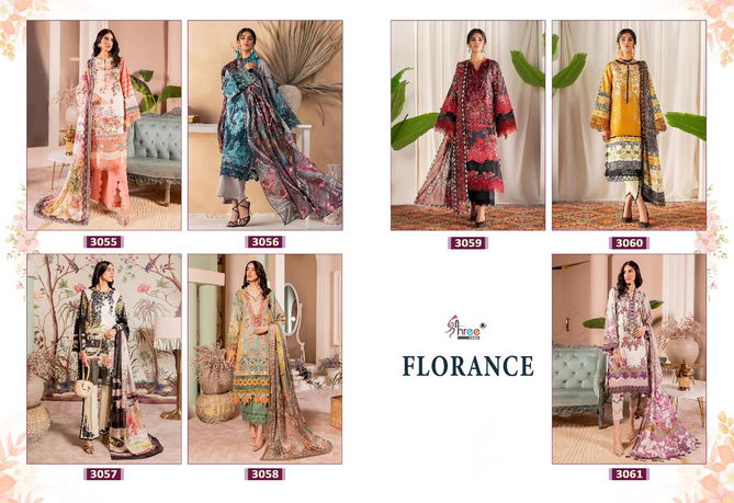 Florance By Shree 3055 To 3061 Pakistani Suits Catalog